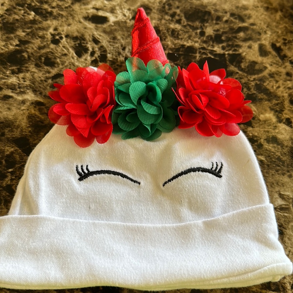 Unicorn baby hat